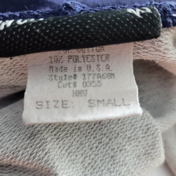 Vintage Fashion Bug S Full Zip LS Hooded American Flag Sweatshirt Hoodie - Picture 6 of 8